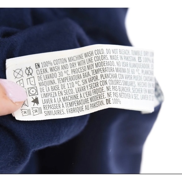 Forever 21 "Have Rad Vibes" Good Navy Blue Graphic T-Shirt Rose Boho Womens Sz M - Picture 5 of 8